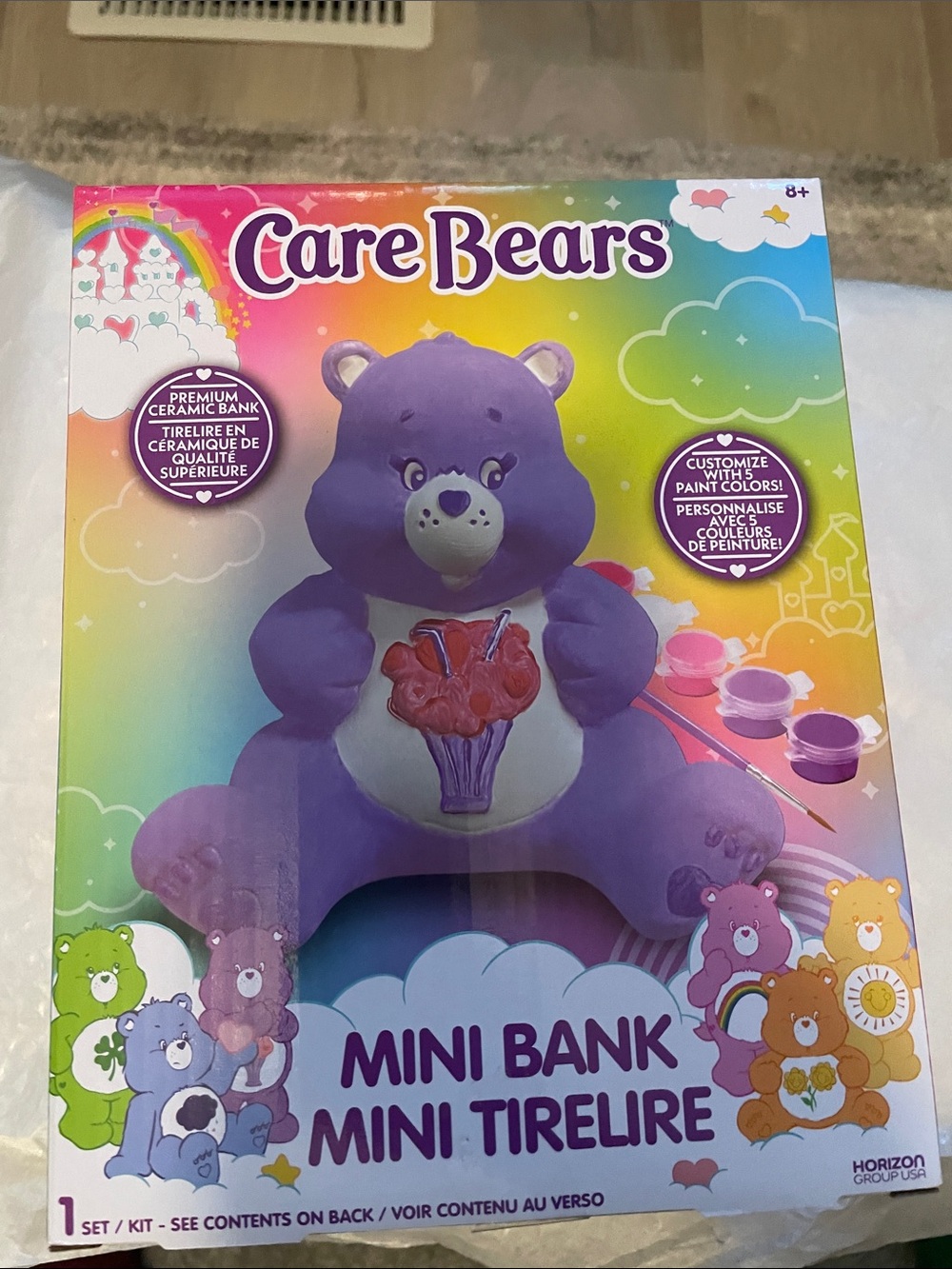 Care Bears Paint Your Own Mini Bank NEW